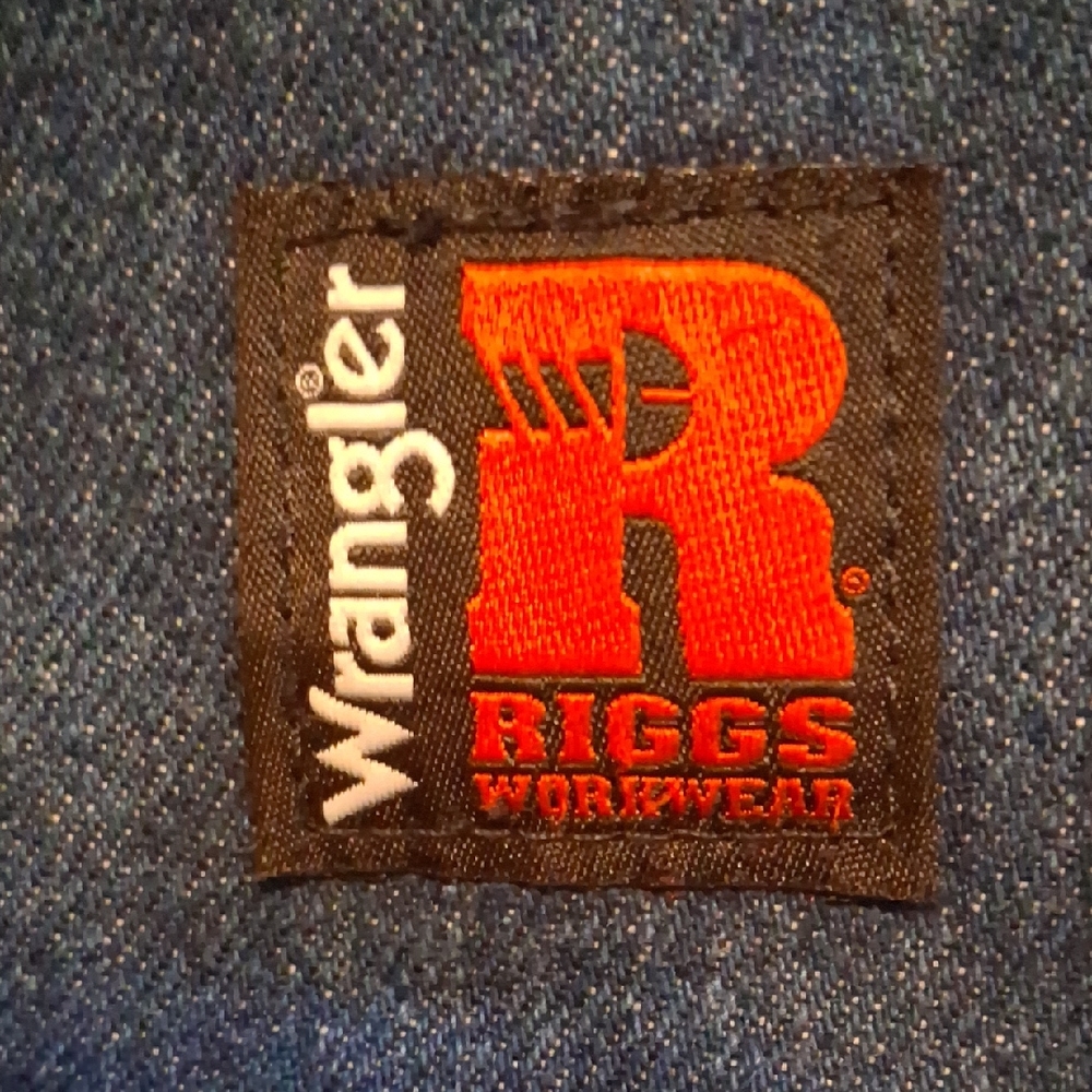 Wrangler Riggs Workwear Blue Denim 38x30